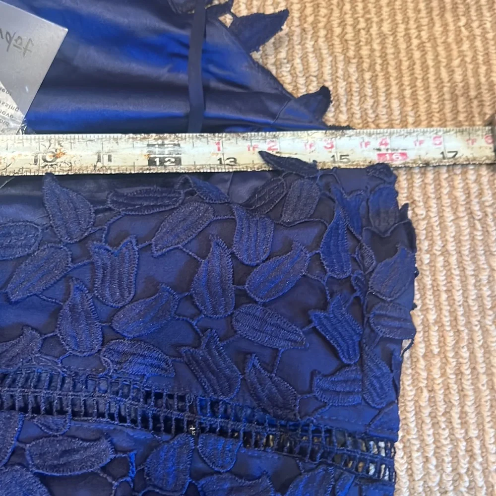 NWT BARDOT gemma dress in blue ink size 6/small - Picture 15 of 16